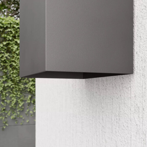 Led zidna četvrtasta svjetiljka 6W 3000K 340lm crna IP65